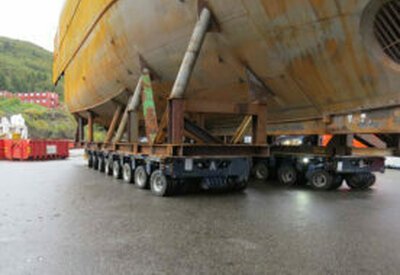 The hull arrived Kleven Verft