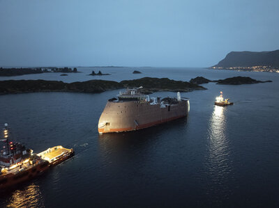 Hull arrival BS Offshore Ulstein Verft Yno 320 CR Ulstein Group 1