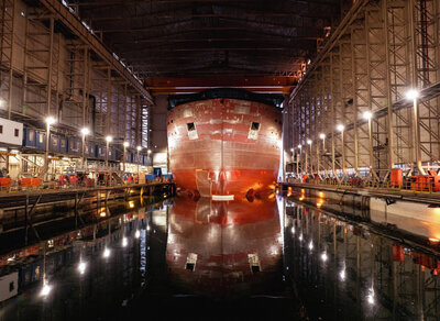 Ne Exans Electra hull dock hall