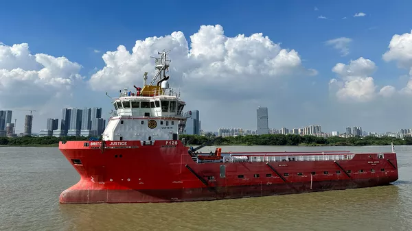 Britoil Justice sea trial fore