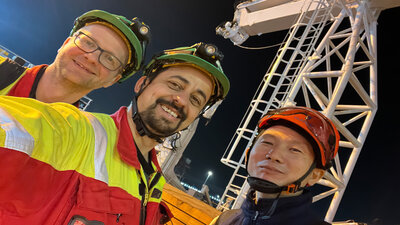 Inclining test of the first Shanghai Electric SOV 2