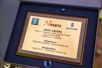 Keel lay ceremony Nexans 317 3