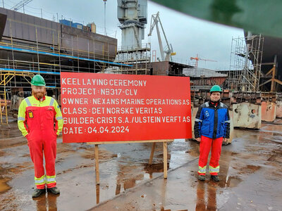 Keel lay ceremony Nexans 317 6