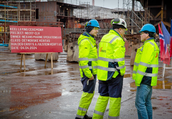 Keel lay ceremony Nexans 317 10
