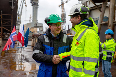 Keel lay ceremony Nexans 317 12