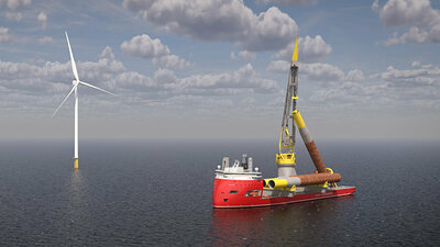 メンテナンス VESSEL NOV Equipment, Design for Cadeler's Hybrid Offshore Wind