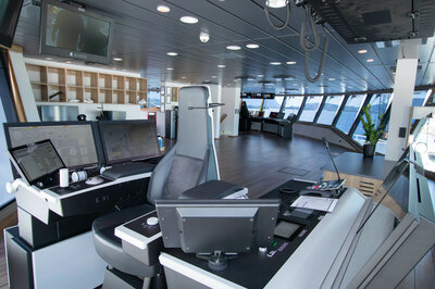 Crane operation area on the Olympic Boreas bridge