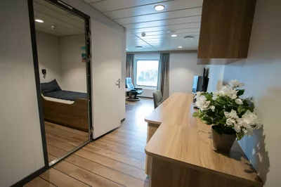 The Captain's cabin on the Olympic Boreas