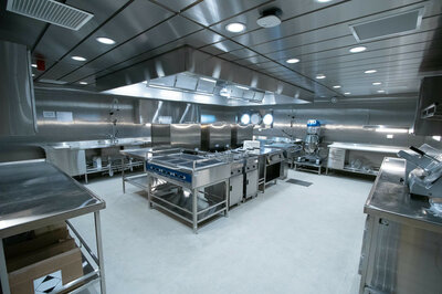 The galley on the Olympic Boreas