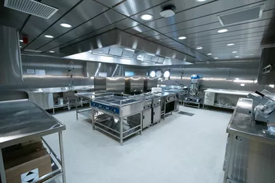 The galley on the Olympic Boreas