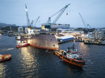 Hull arrival BS Offshore Ulstein Verft Yno 320 CR Ulstein Group 3