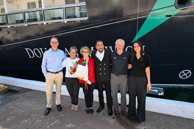 Michael Heath Margaret Mortimer Emma Mc Ewin Captain Jorge Ferdinez Greg Mortimer and Sasha Buch