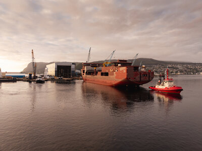 Hull arrival Nexans Electra at Ulstein Verft 0092 MARTIN GISKEGJERDE OCLIN
