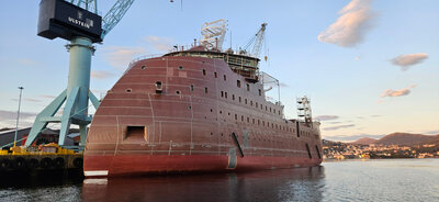 Yno 322 CSOV quayside at Ulstein Verft ULS 03489 20250828 204100