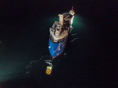 Launch 322 docking 323 CSOV newbuild Ulstein Verft 9