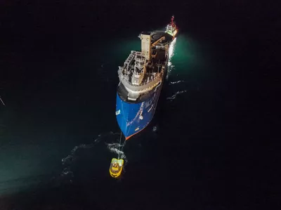 Launch 322 docking 323 CSOV newbuild Ulstein Verft 9