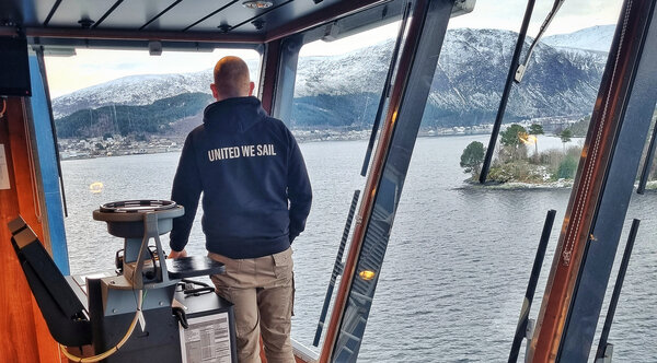 Matthias G on the Windea Leibniz quayside at Ulstein Verft.