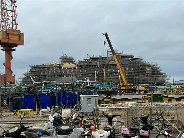 Ocean Albatros at the yard before sea trials