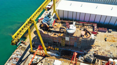 The ECOFIVE trawler is the first fishing vessel to implement the X-BOW hull.