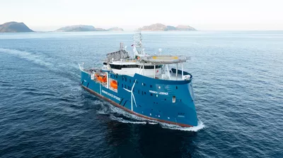 The CSOV Windea Leibniz in February 2023, photo: uavpic com.