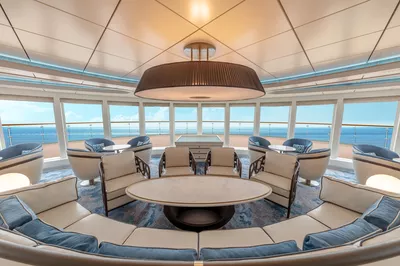 The observation deck on the Sylvia Earle.