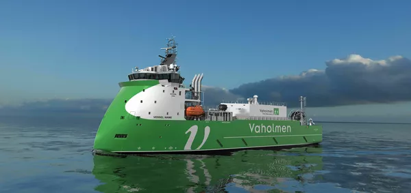The Vaholmen VOC Recovery vessel, designed by Ulstein Design & Solutions AS.