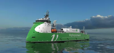 The Vaholmen VOC Recovery vessel, designed by Ulstein Design & Solutions AS.