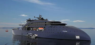 Concept design ULSTEIN THOR replenishment boom people transfer