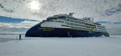 National Geographic Resolution deep in the ice. Photo Martin Graser