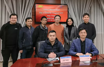 Contract signing in China ZPMC Mr Ni and Ulstein Kirk Du