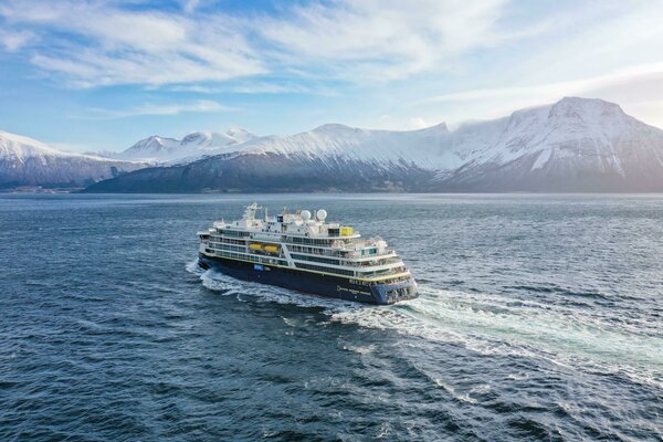 NG Endurance as seen from port side aft, photo: Uavpic.com.