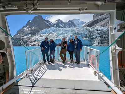 The 'Ocean Victory' is equipped with two hydraulic observation platforms to increase the 'out-of-the-ordinary' experience. Photo: Albatros Expeditions.