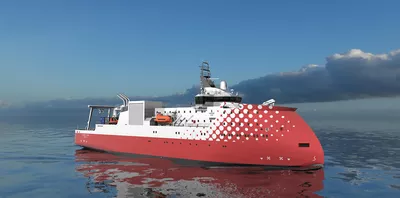 An ULSTEIN SX209 Cable Repair vessel