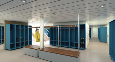 'Sylvia Earle' mudroom, courtesy of SunStone Ships.