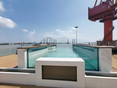 The infinity pool.