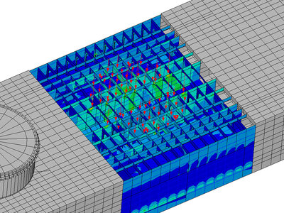 FE model of the structural analysis on DLS 4200