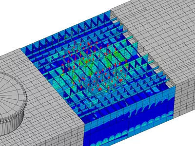 FE model of the structural analysis on DLS 4200