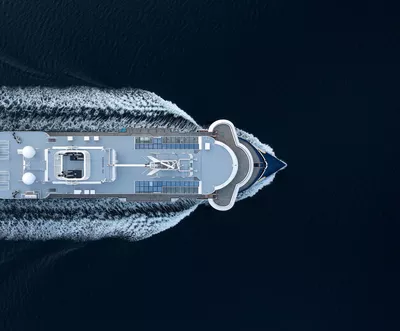 Aerial view of the National Geographic Resolution, photo uavpic.com