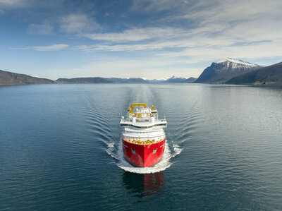 Nexans Aurora on sea trial, photo: Per Eide Studio.