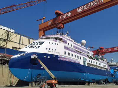 The Ocean Explorer in her finishing step.