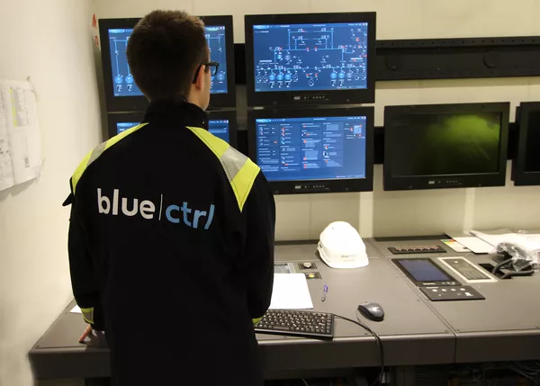 Blue Ctrl personnel testing one of the operation stations