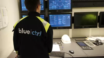 Blue Ctrl personnel testing one of the operation stations