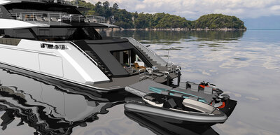 Leisure tools handling on an ULSTEIN CX128 yacht design