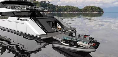 Leisure tools handling on an ULSTEIN CX128 yacht design