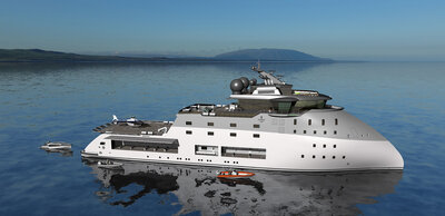 The ULSTEIN CX105 tender support vessel can be converted from an ULSTEIN PX105 Platform Supply Vessel.