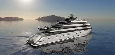 A 90.4m long exploration yacht based on the attractive and bold ULSTEIN CX215 design of the yacht of the ULSTEIN CX125 design.