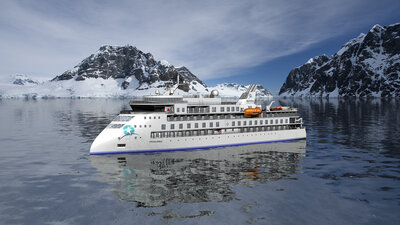 Aurora Expeditions' second X BOW® cruise vessel, the 'Sylvia Earle.'