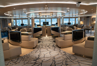 The ice lounge on the National Geographic Endurance.