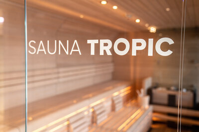 Entrance to the Sauna Tropic.