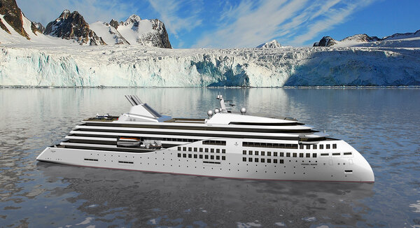 X-BOW cruising in Arctic waters.